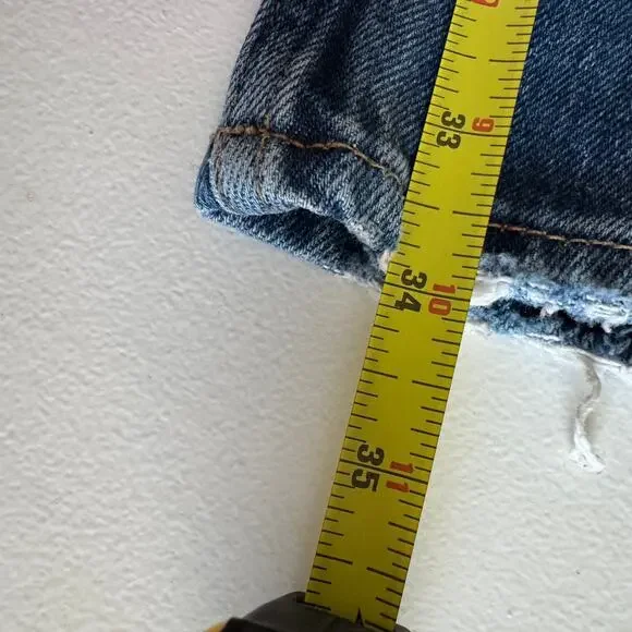 Abercrombie and Fitch Long 70s Flare Vintage High Rise Jean Medium Wash Size 28L - Picture 6 of 9